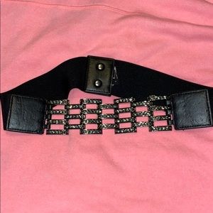Black sparkly BCBG belt
